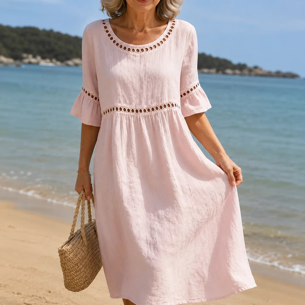 Hélène | Vestido largo de lino