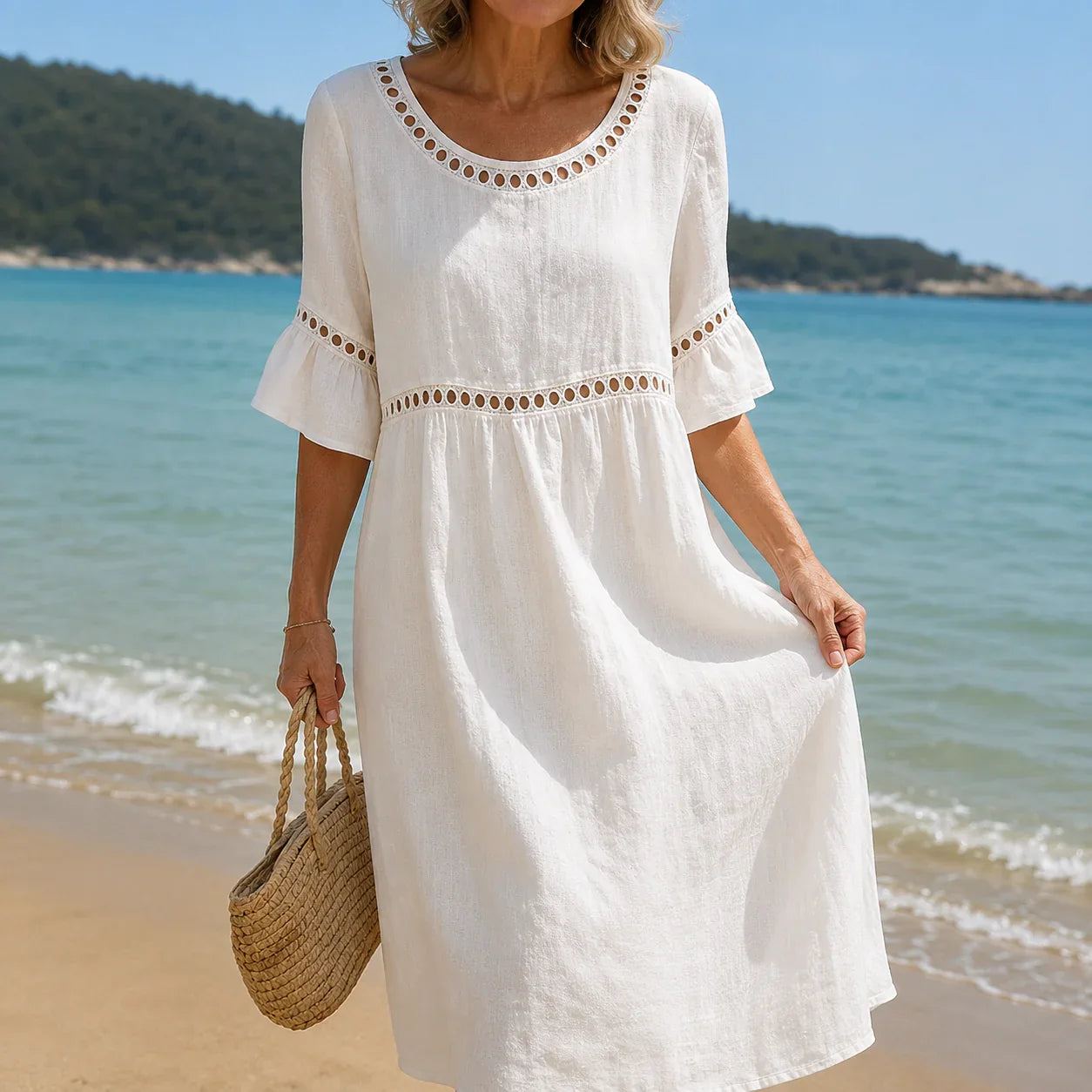 Hélène | Vestido largo de lino