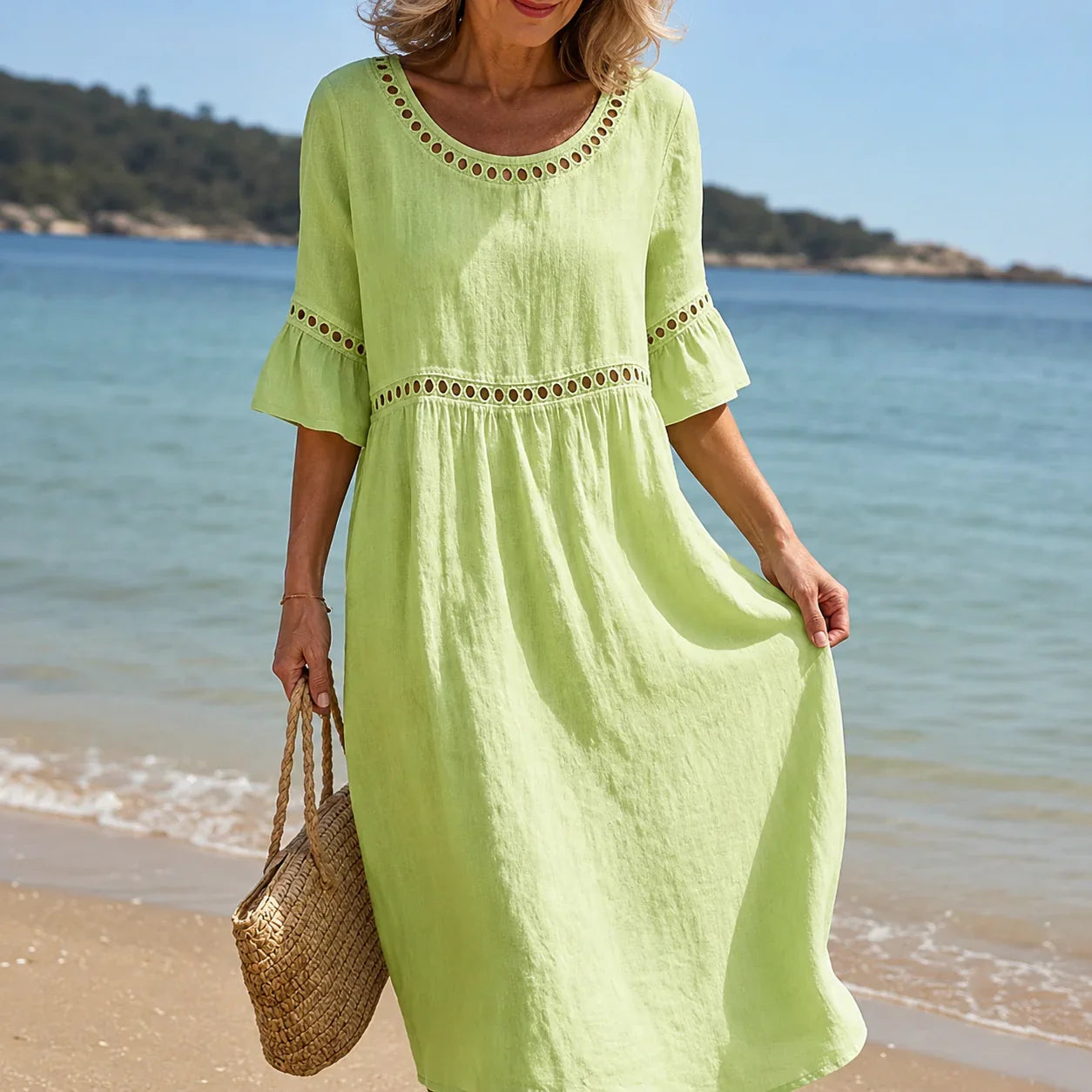 Hélène | Vestido largo de lino